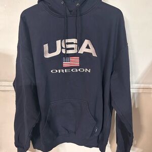 USA Oregon Navy Hoodie